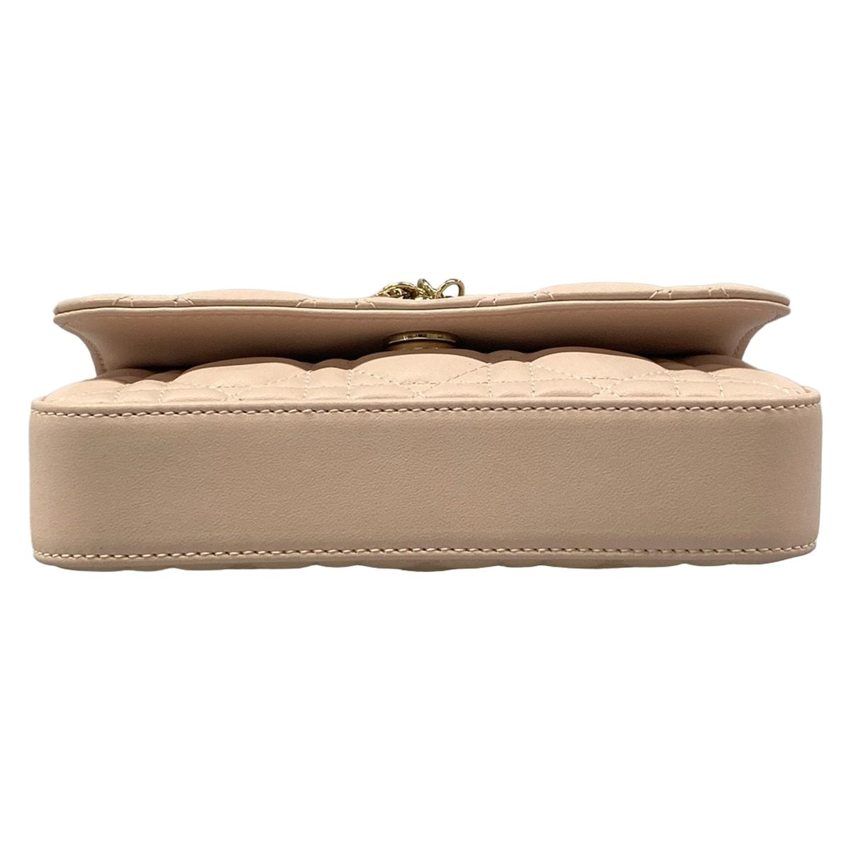 Dior Shoulder Bag My Talk Phone Pink Beige Leather — view 5