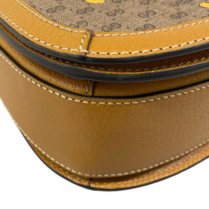 Gucci Shoulder Bag GG Supreme Dark Brown Disney Mickey Mouse Leather — view 6
