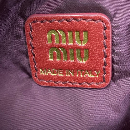 Miu Miu Shoulder Bag Bordeaux Mini Re-Nylon — view 8