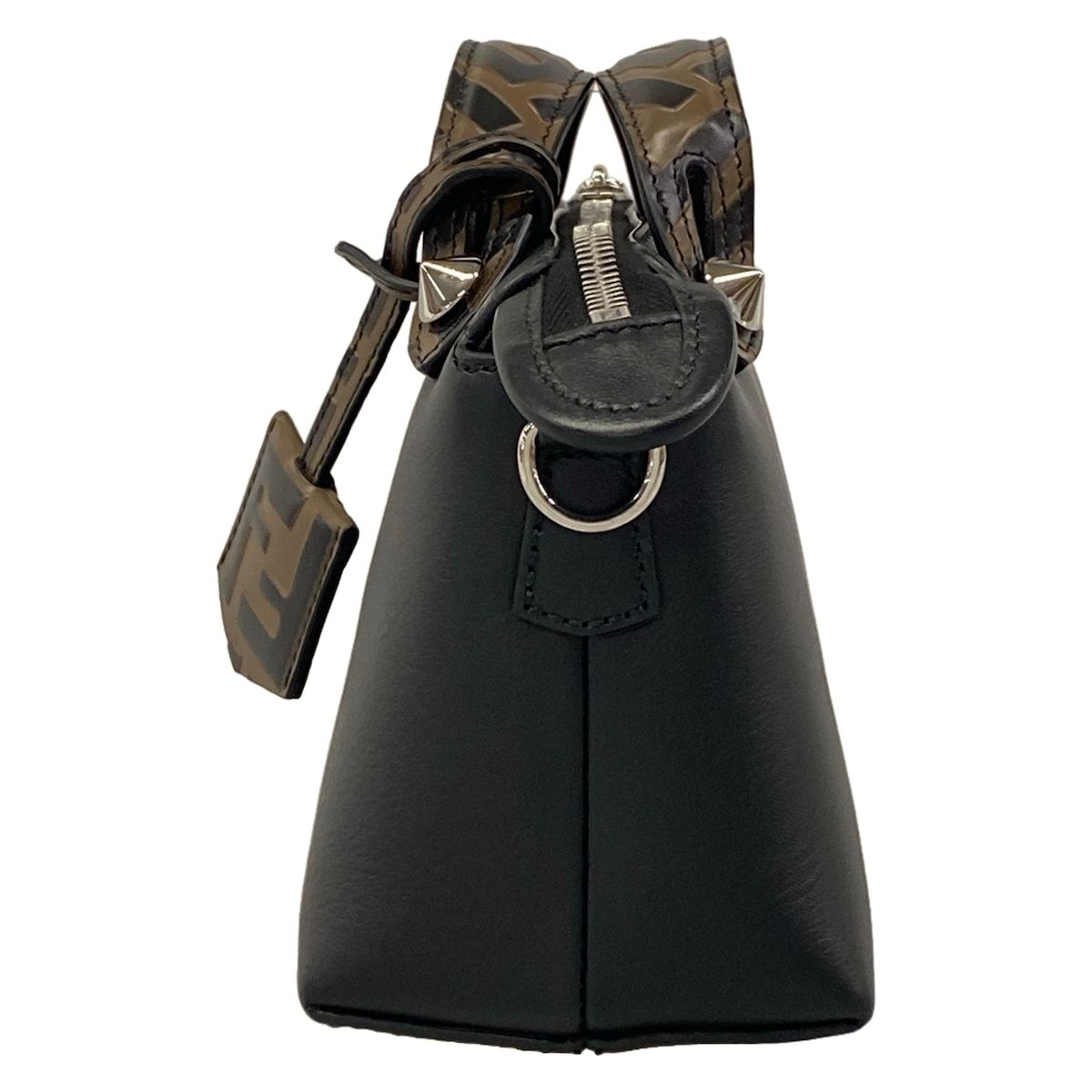 Fendi Handbag Mini by the Way Black Dark Brown Bag Leather — view 4
