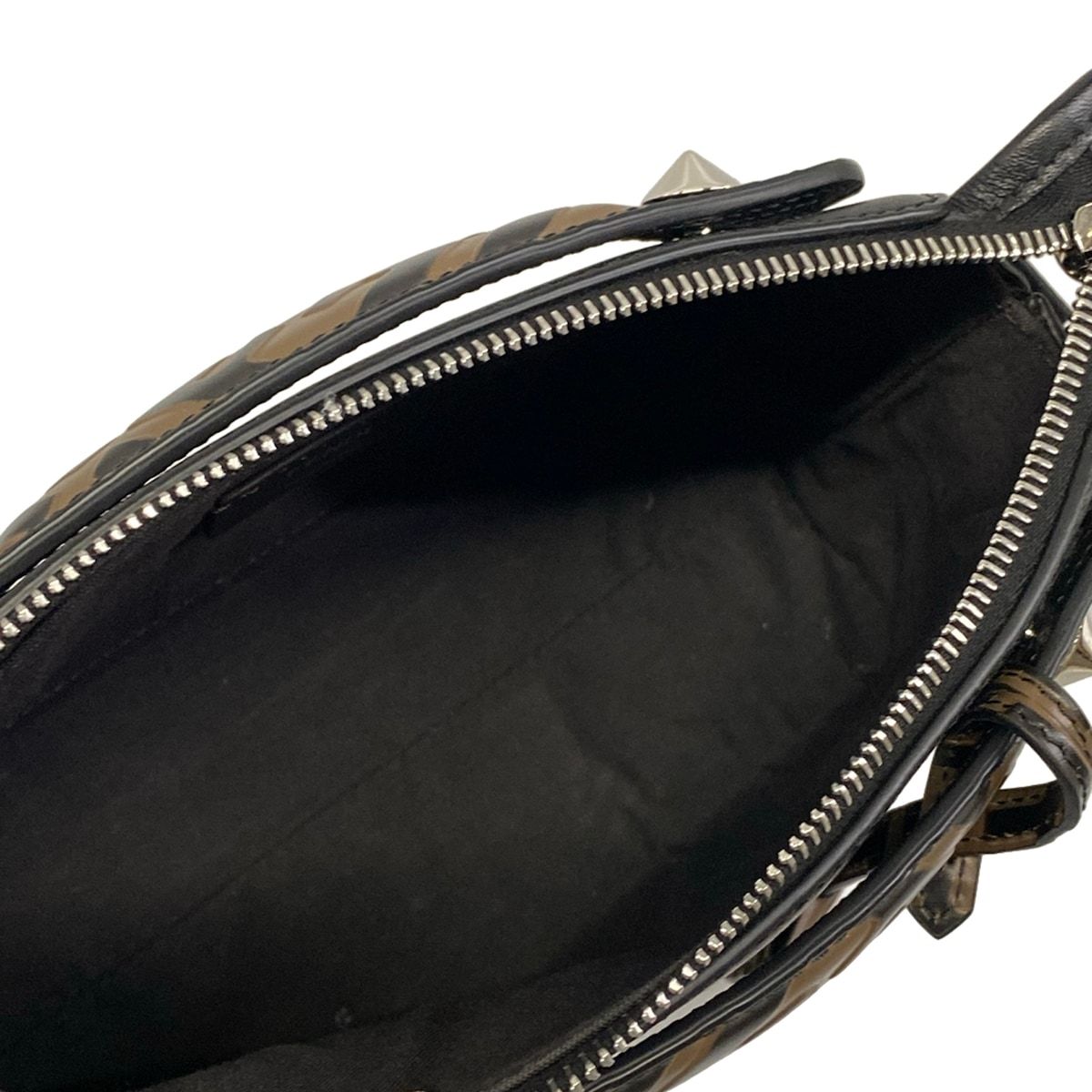 Fendi Handbag Mini by the Way Black Dark Brown Bag Leather — view 7