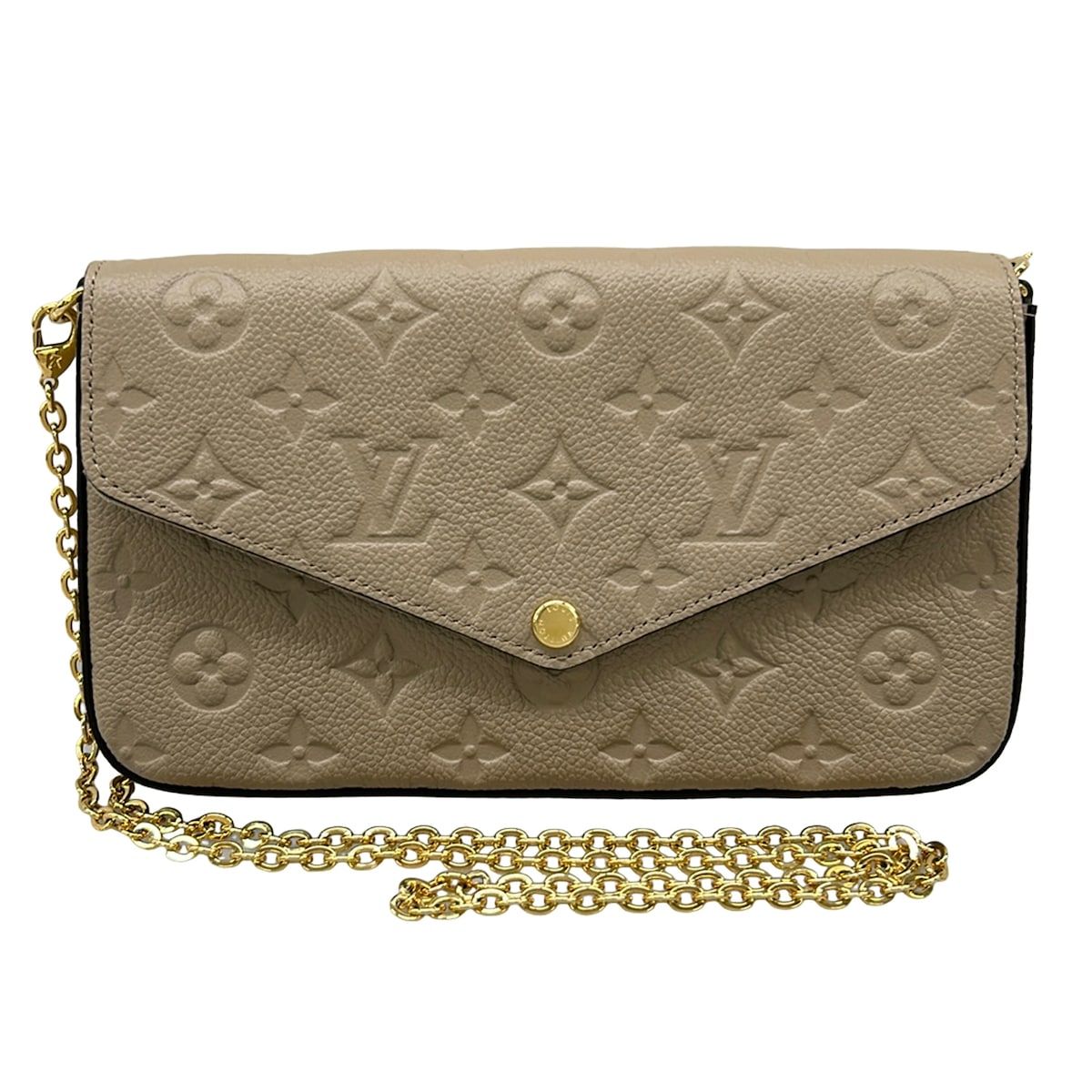 Louis Vuitton Wallet Monogram Empreinte Pochette Felice Tartrail Chain Leather