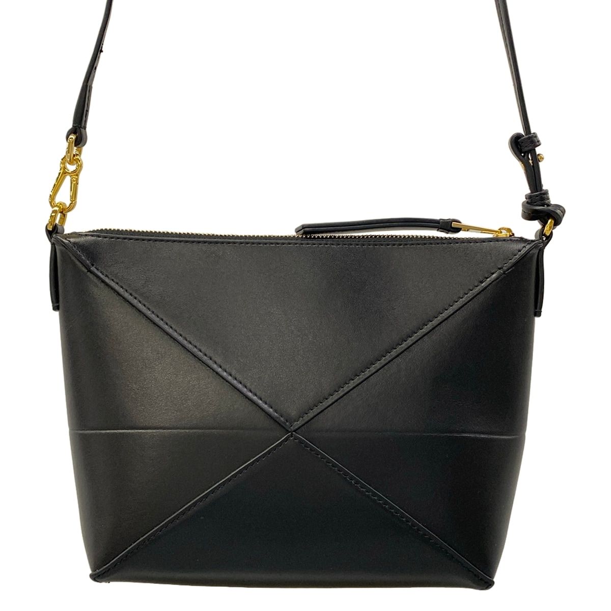 Loewe Shoulder Bag Puzzle Fold Pouch Black — view 3