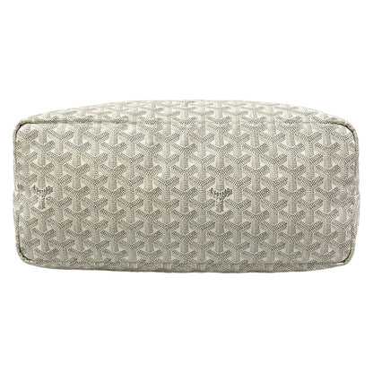 Goyard Tote Bag Saint Louis PM White Gray Light Leather — view 5