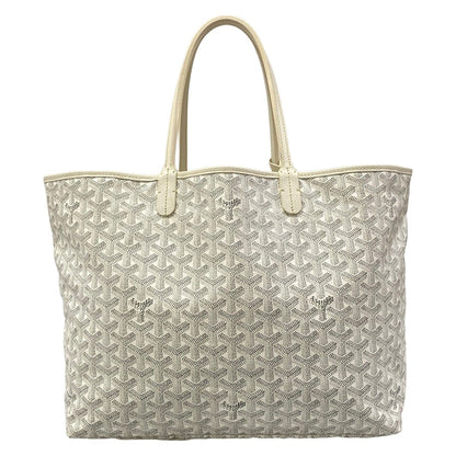 Goyard Tote Bag Saint Louis PM White Gray Light Leather