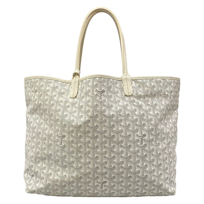 Goyard Tote Bag Saint Louis PM White Gray Light Leather — view 3