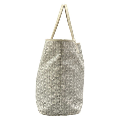 Goyard Tote Bag Saint Louis PM White Gray Light Leather — view 4