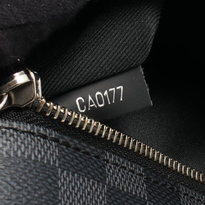 Louis Vuitton Shoulder Bag District MM NM Damier Graphite Leather — view 5