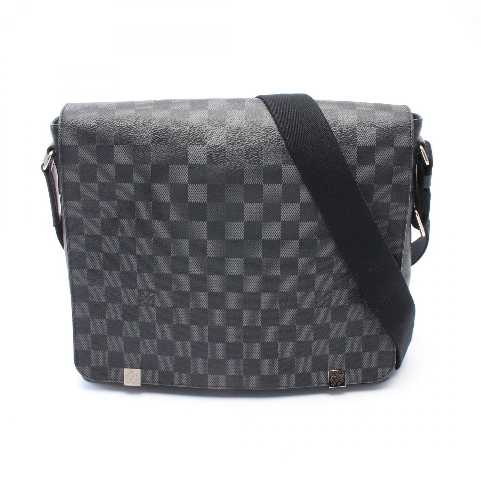 Louis Vuitton Shoulder Bag District MM NM Damier Graphite Leather