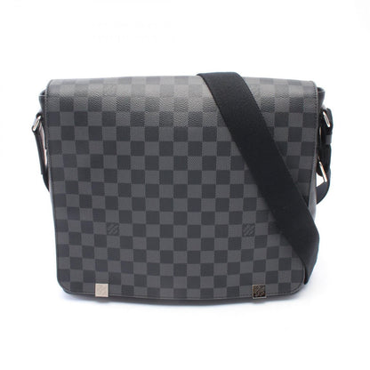 Louis Vuitton Shoulder Bag District MM NM Damier Graphite Leather
