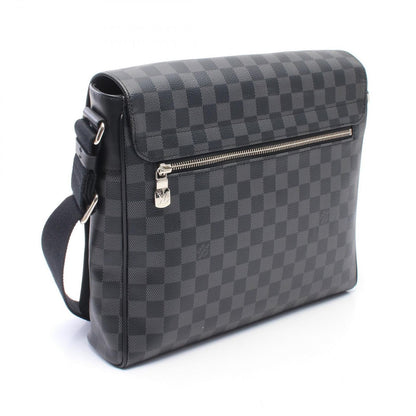 Louis Vuitton Shoulder Bag District MM NM Damier Graphite Leather — view 2