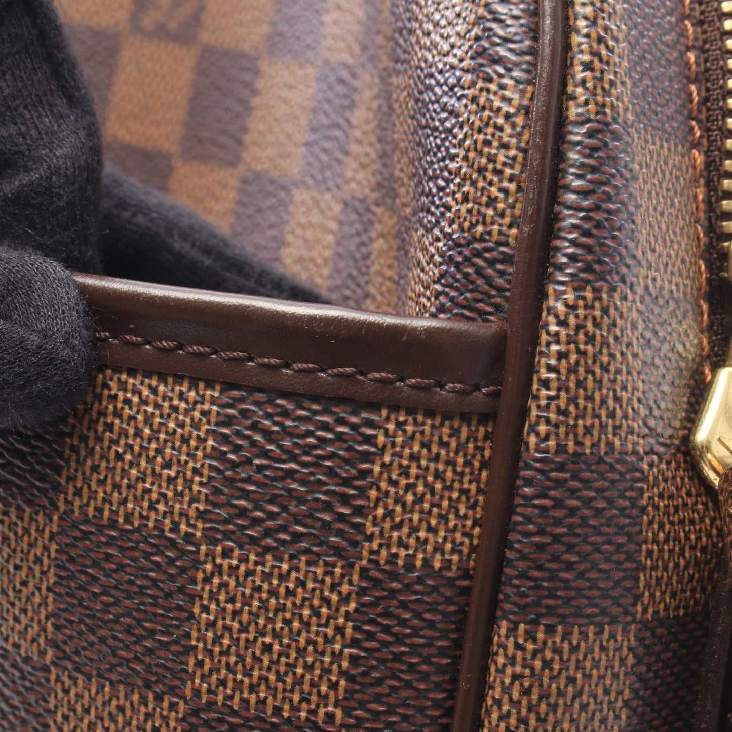 Louis Vuitton Shoulder Bag Ipanema GM Damier Ebene Leather — view 8