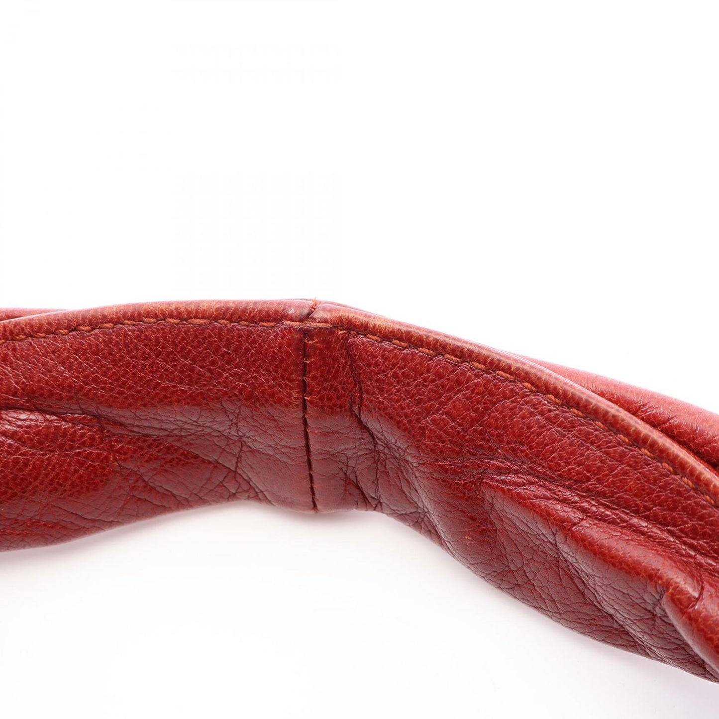 Bottega Veneta Intrecciato Red Leather Shoulder Bag — view 6