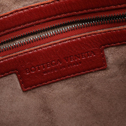Bottega Veneta Intrecciato Red Leather Shoulder Bag — view 4