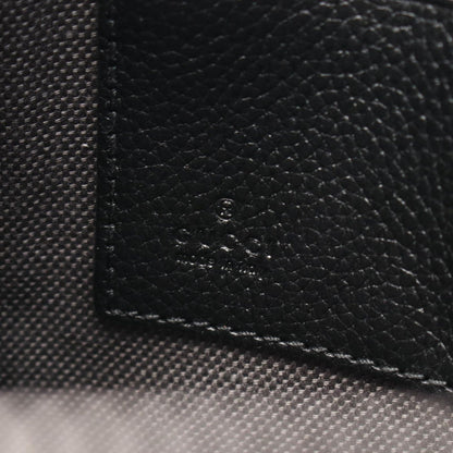 Gucci Clutch GG Supreme Gray Black Canvas Leather — view 4