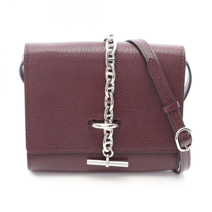 Hermes Shoulder Bag Chaine D'ancre to Go Compact Rouge Series Leather
