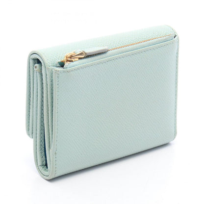 Bvlgari Trifold Wallet Light Blue Leather — view 2