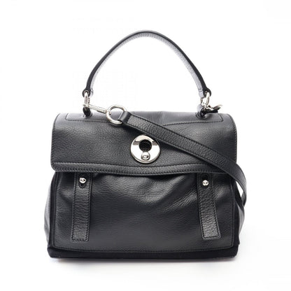 Saint Laurent Handbag Muse Two Mini 2-Way Black Leather Small