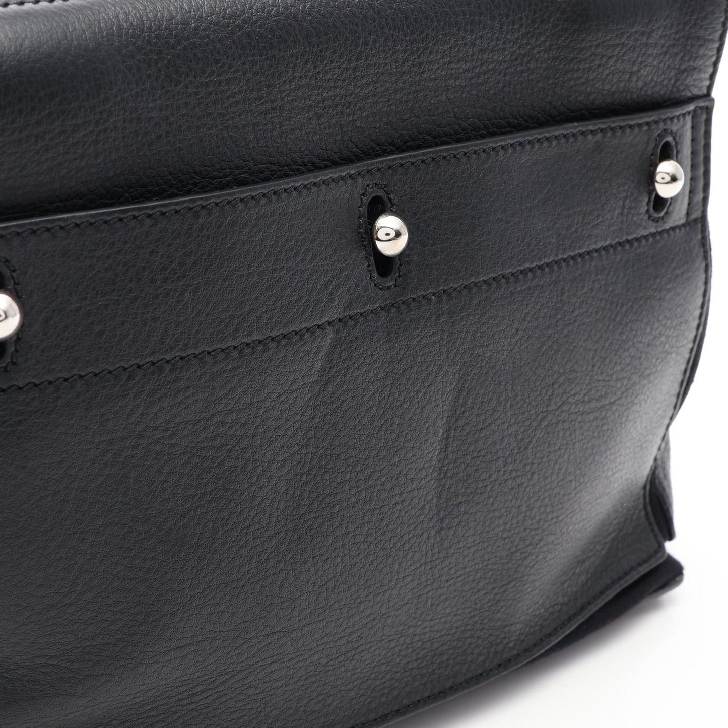 Saint Laurent Handbag Muse Two Mini 2-Way Black Leather Small — view 5