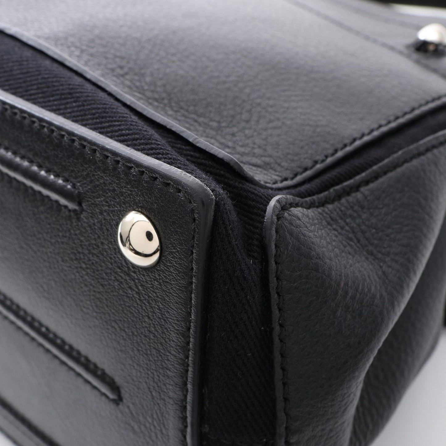 Saint Laurent Handbag Muse Two Mini 2-Way Black Leather Small — view 6