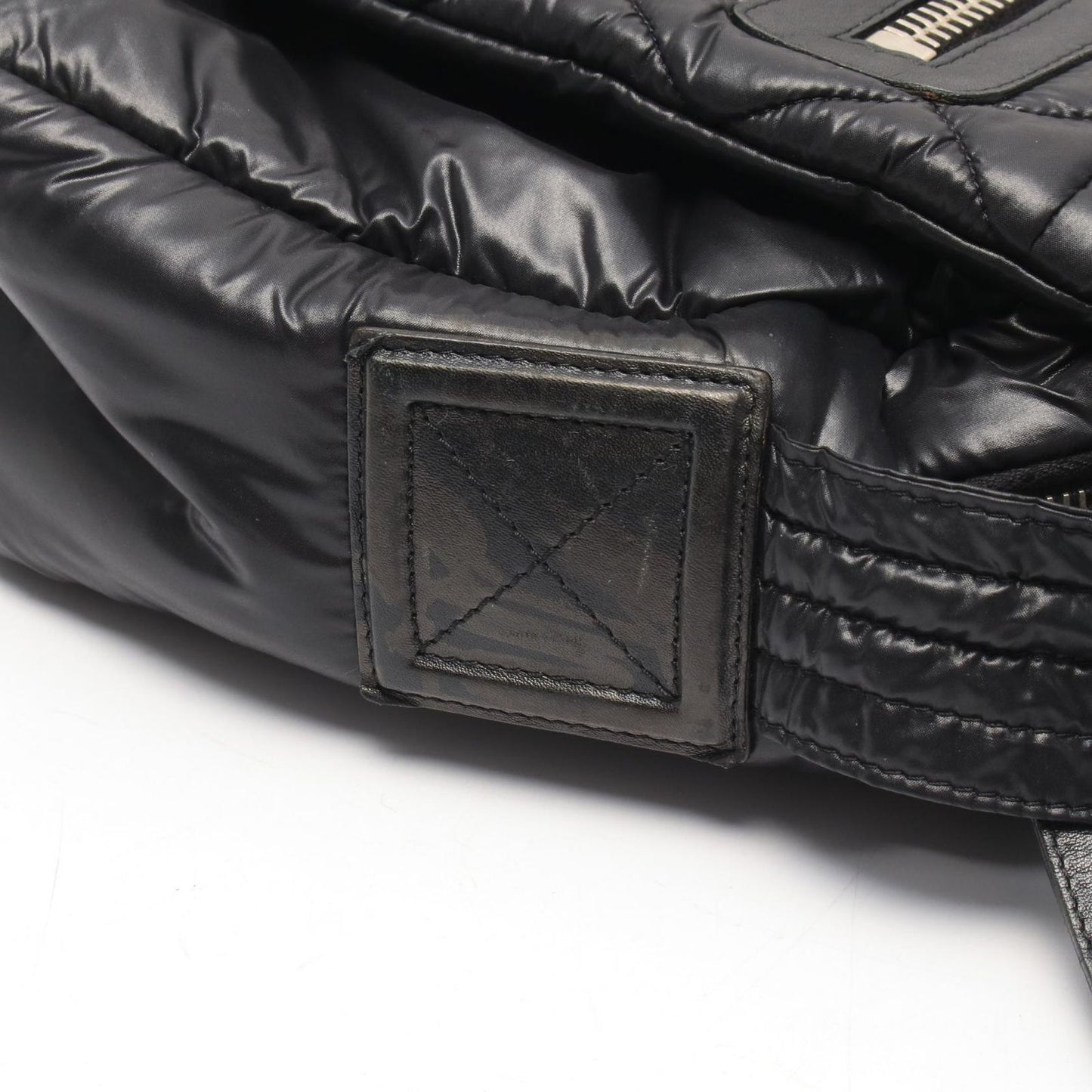 Chanel Shoulder Bag Coco Cocoon Small Messenger Black Nylon Leather — view 7