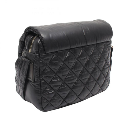 Chanel Shoulder Bag Coco Cocoon Small Messenger Black Nylon Leather — view 2