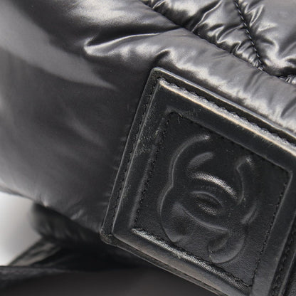 Chanel Shoulder Bag Coco Cocoon Small Messenger Black Nylon Leather — view 8