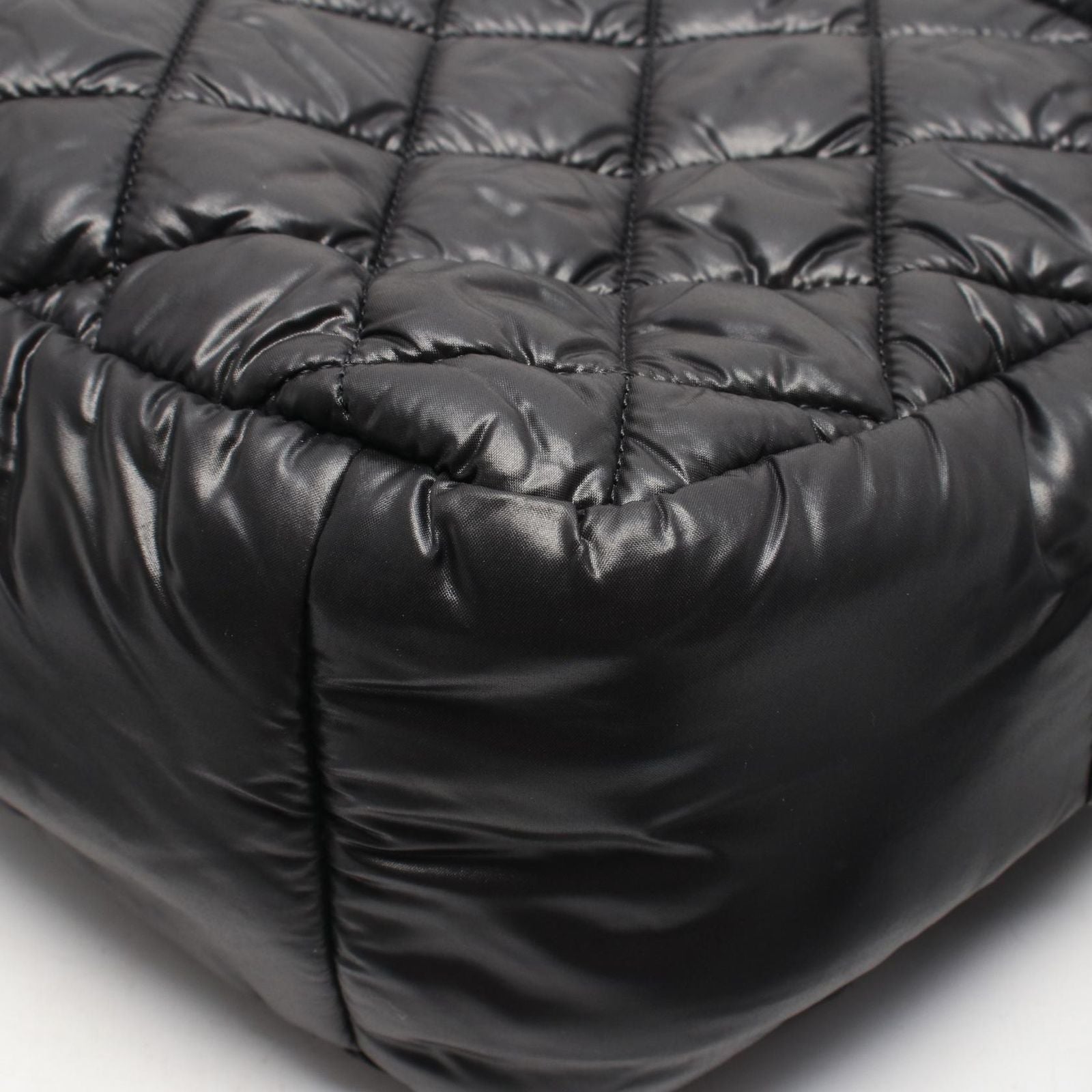 Chanel Shoulder Bag Coco Cocoon Small Messenger Black Nylon Leather — view 6