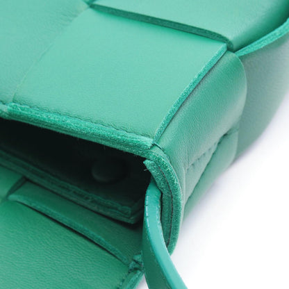 Bottega Veneta Shoulder Bag Cassette Green Lambskin — view 5