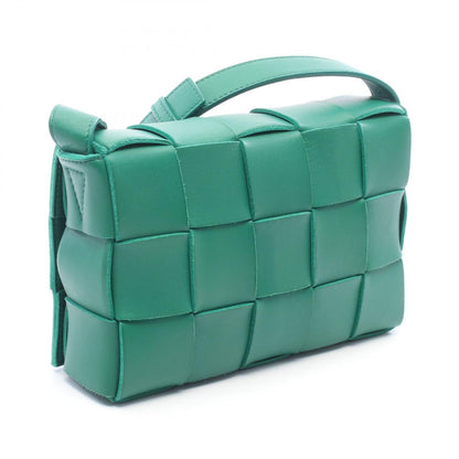 Bottega Veneta Shoulder Bag Cassette Green Lambskin — view 2