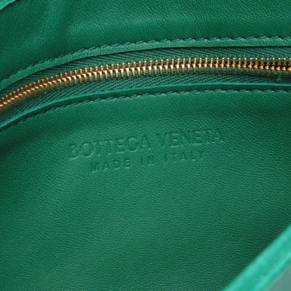 Bottega Veneta Shoulder Bag Cassette Green Lambskin — view 4