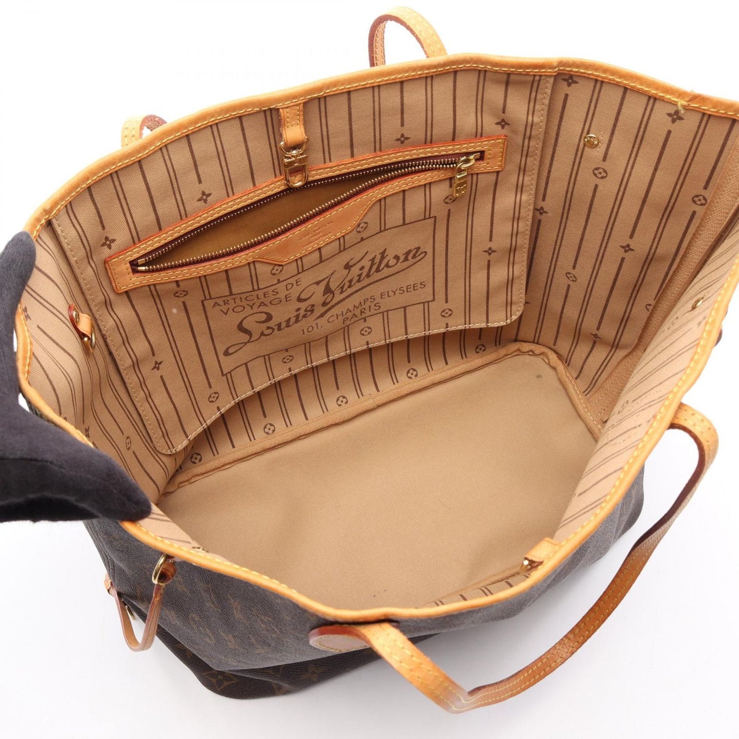 Louis Vuitton Tote Bag Neverfull MM Leather — view 3