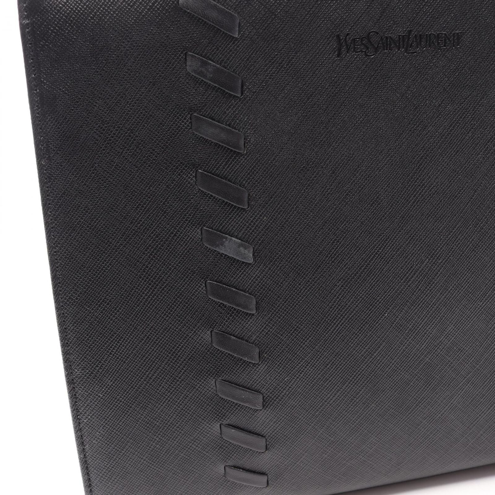 Saint Laurent Tote Bag Black Leather — view 8