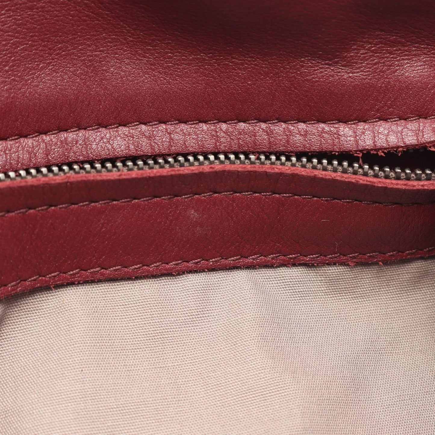 Bottega Veneta Shoulder Bag Intrecciato Burgundy Leather — view 5