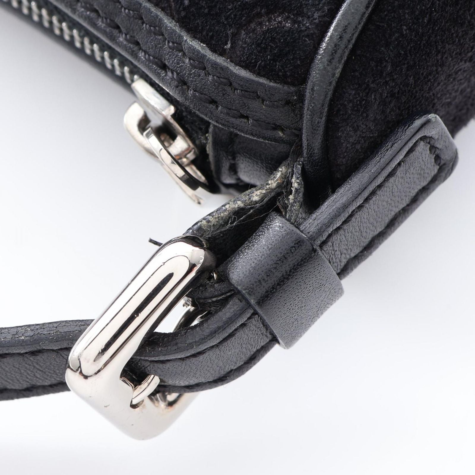 Celine Handbag C Macadam Black Suede Leather — view 7