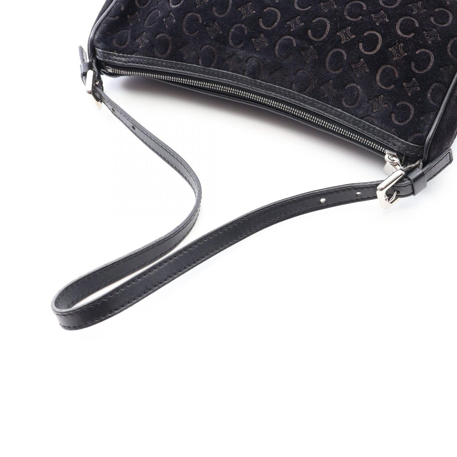 Celine Handbag C Macadam Black Suede Leather — view 5
