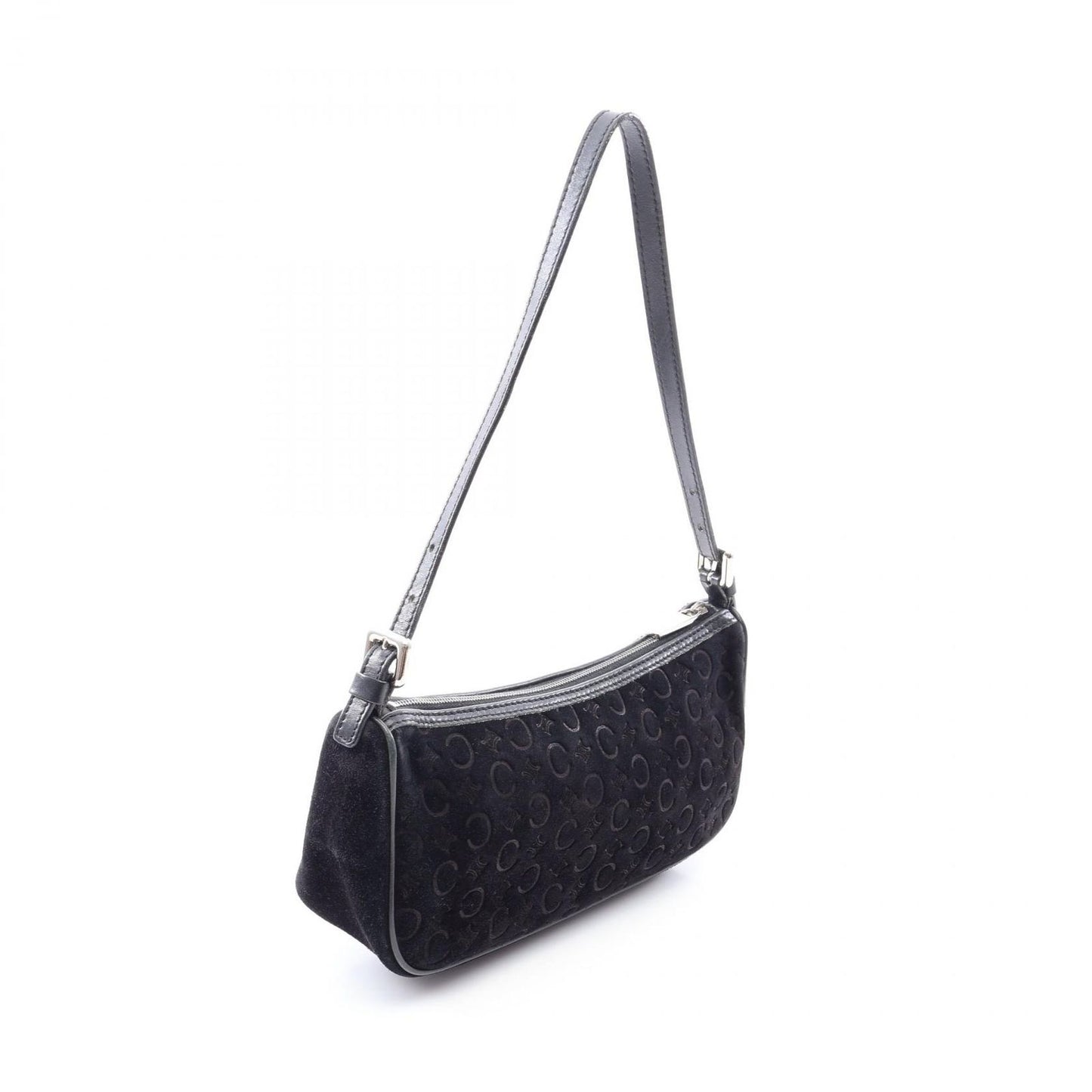 Celine Handbag C Macadam Black Suede Leather — view 2
