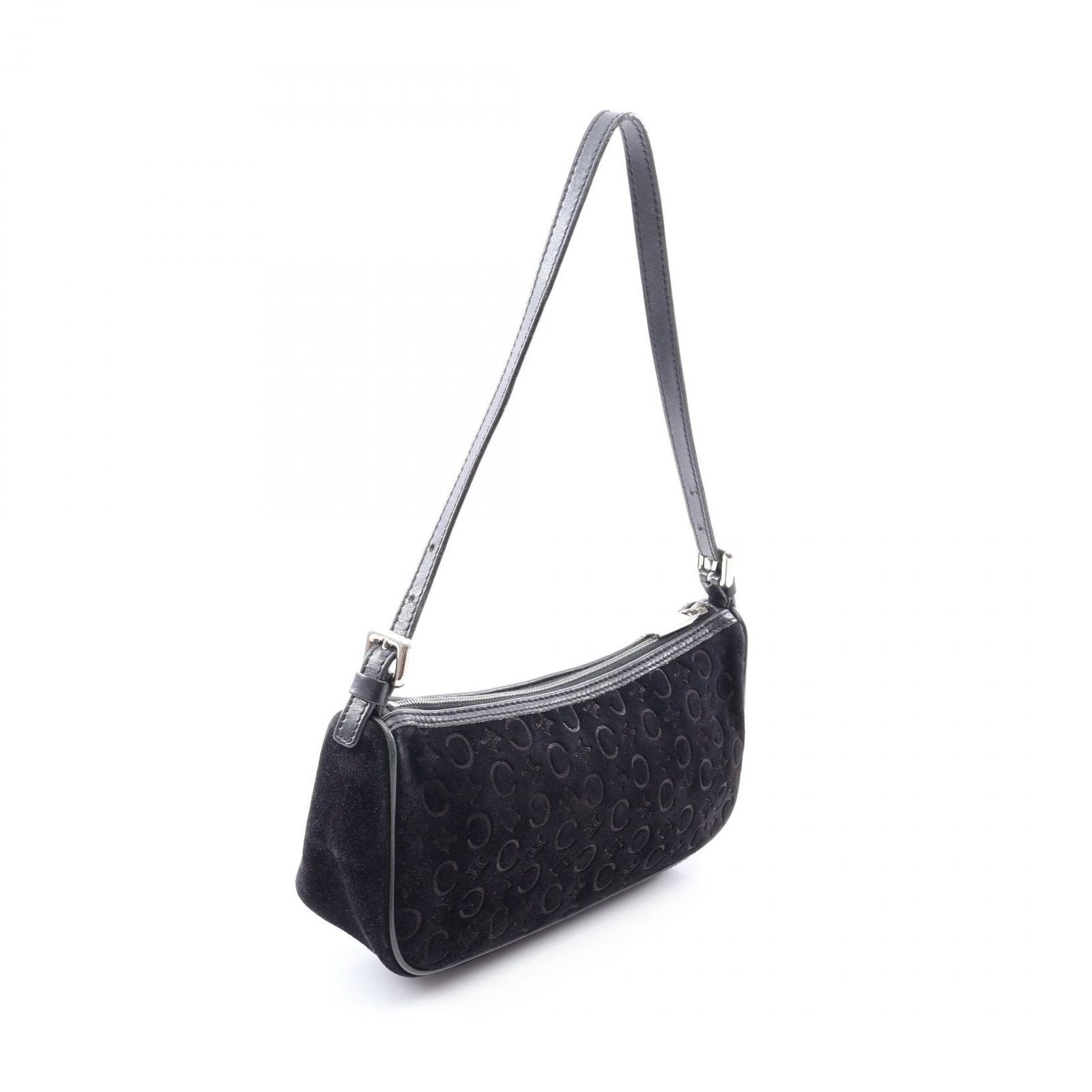 Celine Handbag C Macadam Black Suede Leather — view 2