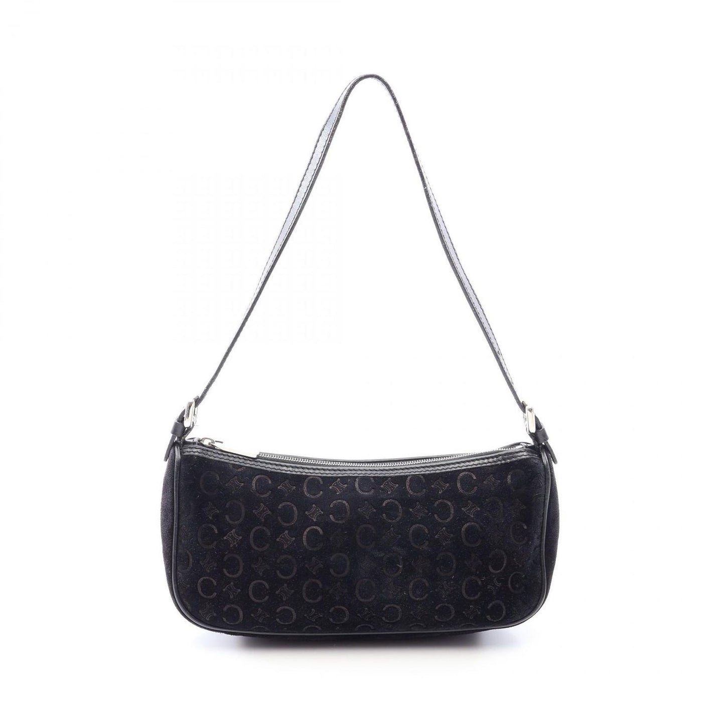 Celine Handbag C Macadam Black Suede Leather