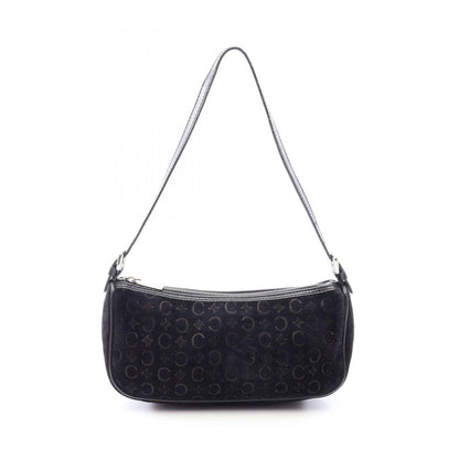 Celine Handbag C Macadam Black Suede Leather