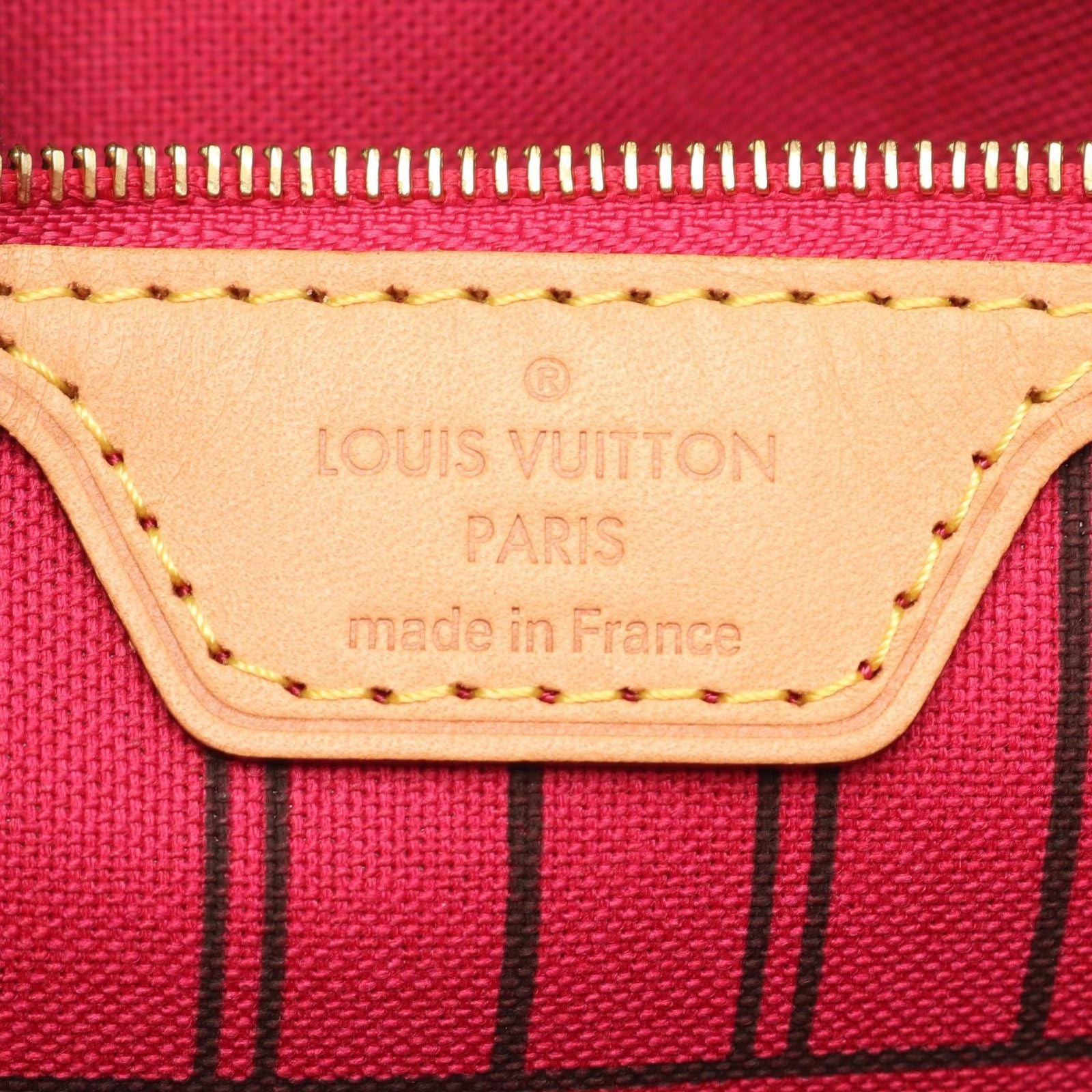Louis Vuitton Tote Bag Neverfull MM Pivoine Canvas Leather — view 4