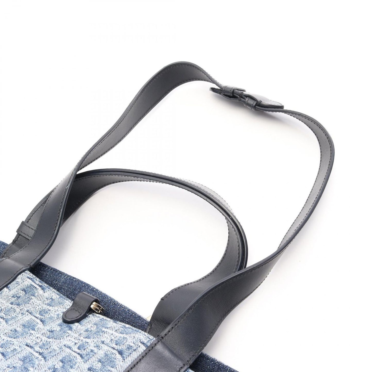 Dior Tote Bag Toujour Oblique Large Denim Blue Navy — view 8