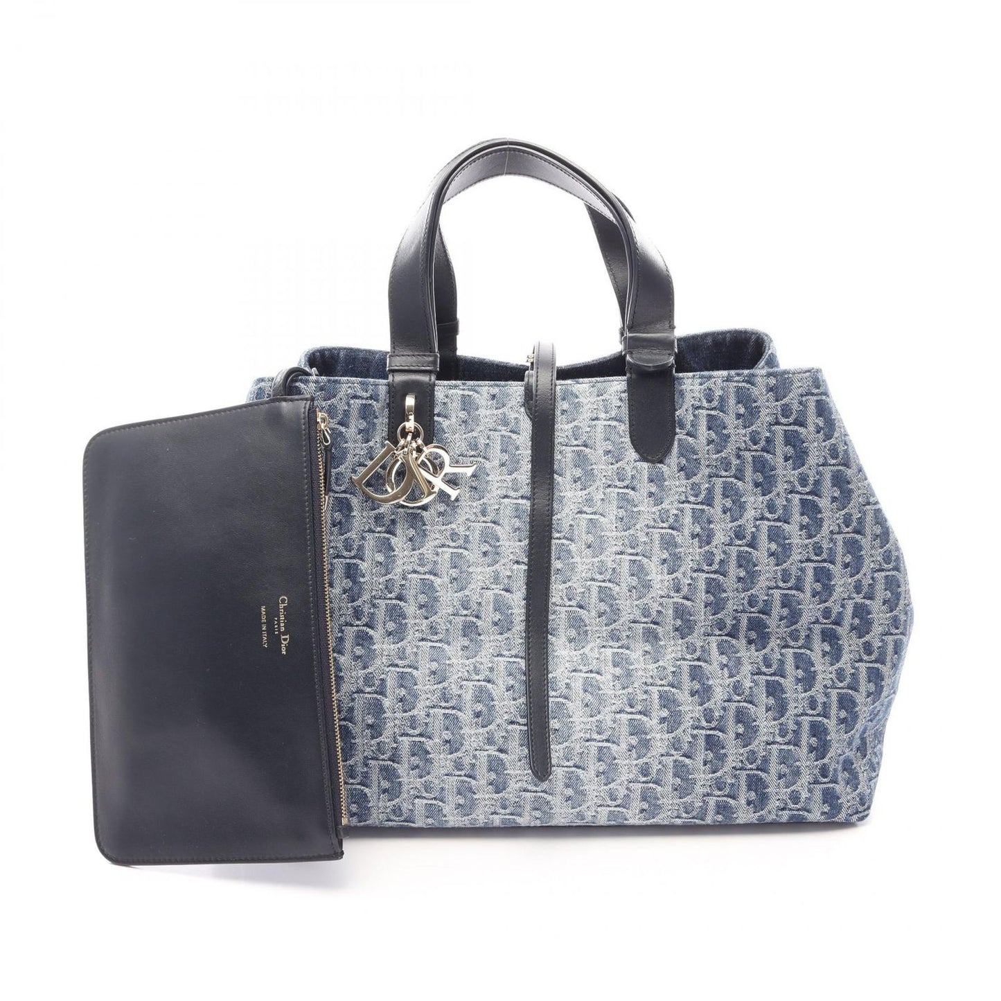 Dior Tote Bag Toujour Oblique Large Denim Blue Navy