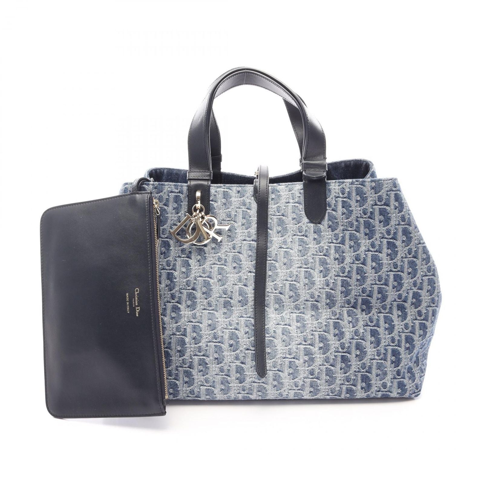 Dior Tote Bag Toujour Oblique Large Denim Blue Navy