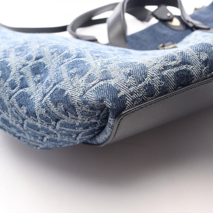 Dior Tote Bag Toujour Oblique Large Denim Blue Navy — view 6