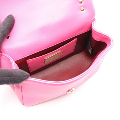 Bvlgari Serpenti Cabochon Mini 2-Way Pink Leather Shoulder Bag — view 3