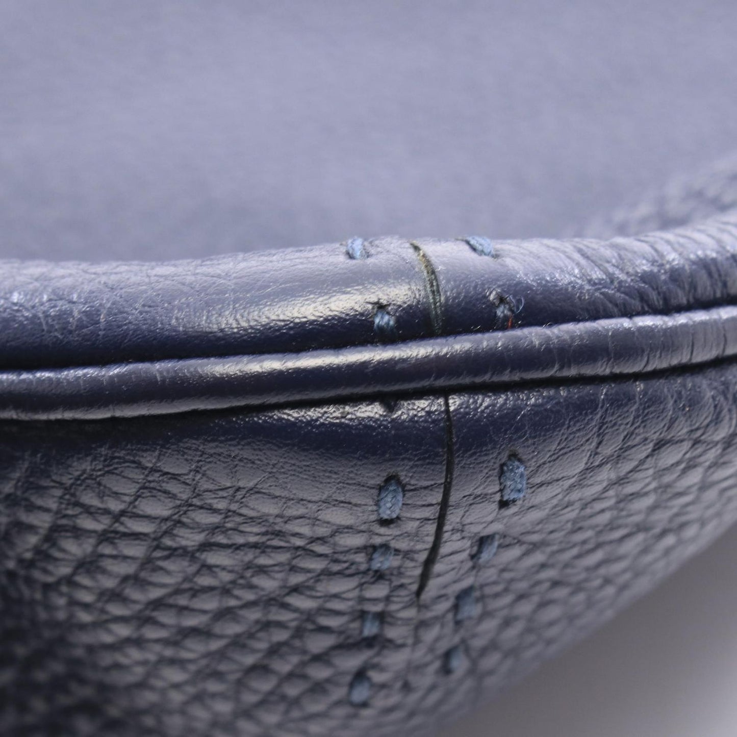 Fendi Shoulder Bag Selleria Navy Leather — view 6