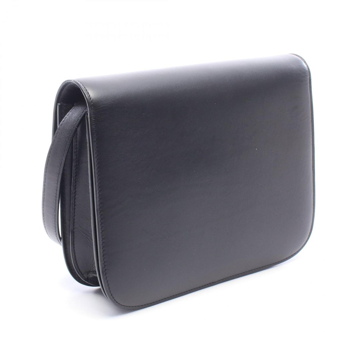 Celine Shoulder Bag Classic Box Black Leather — view 2