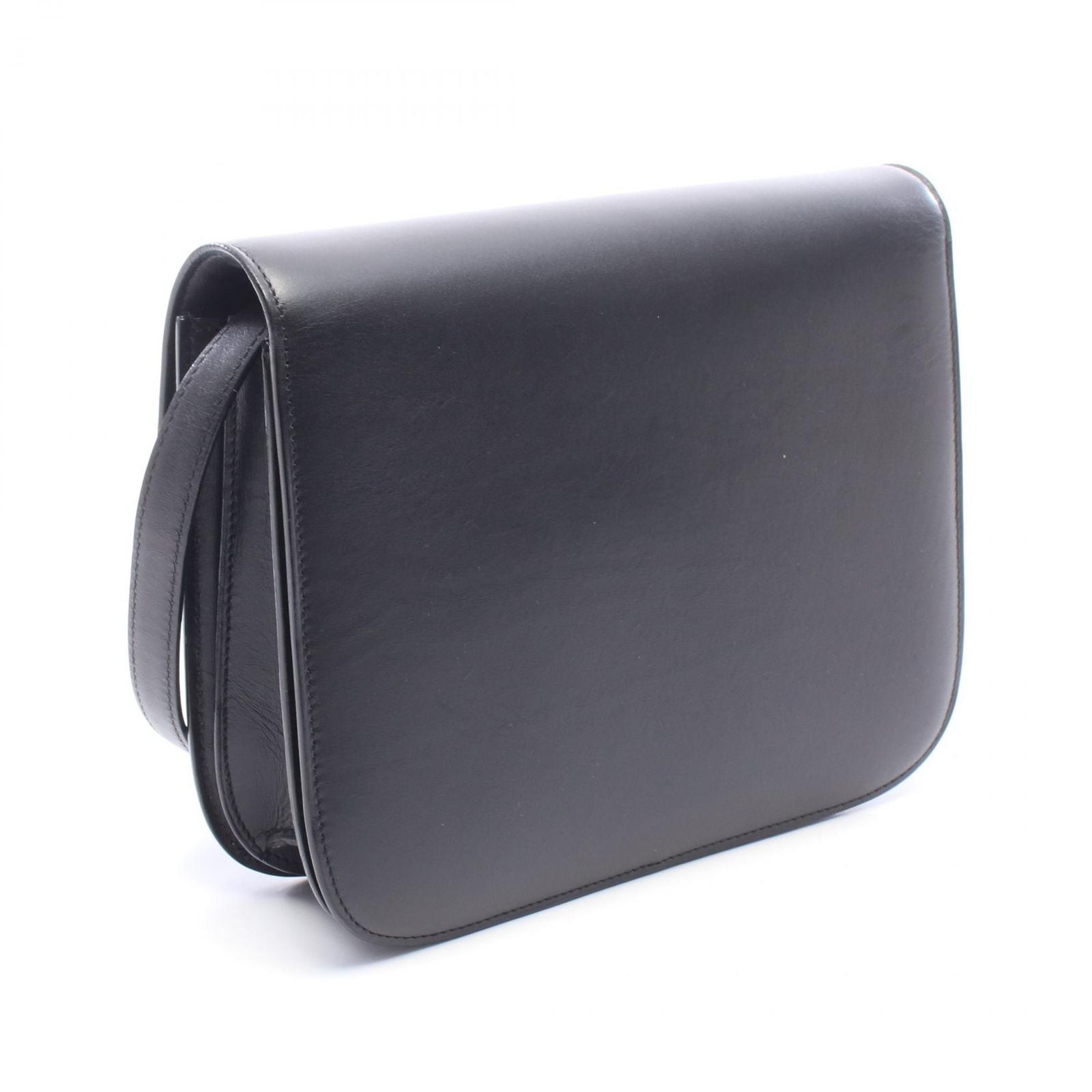 Celine Shoulder Bag Classic Box Black Leather — view 2