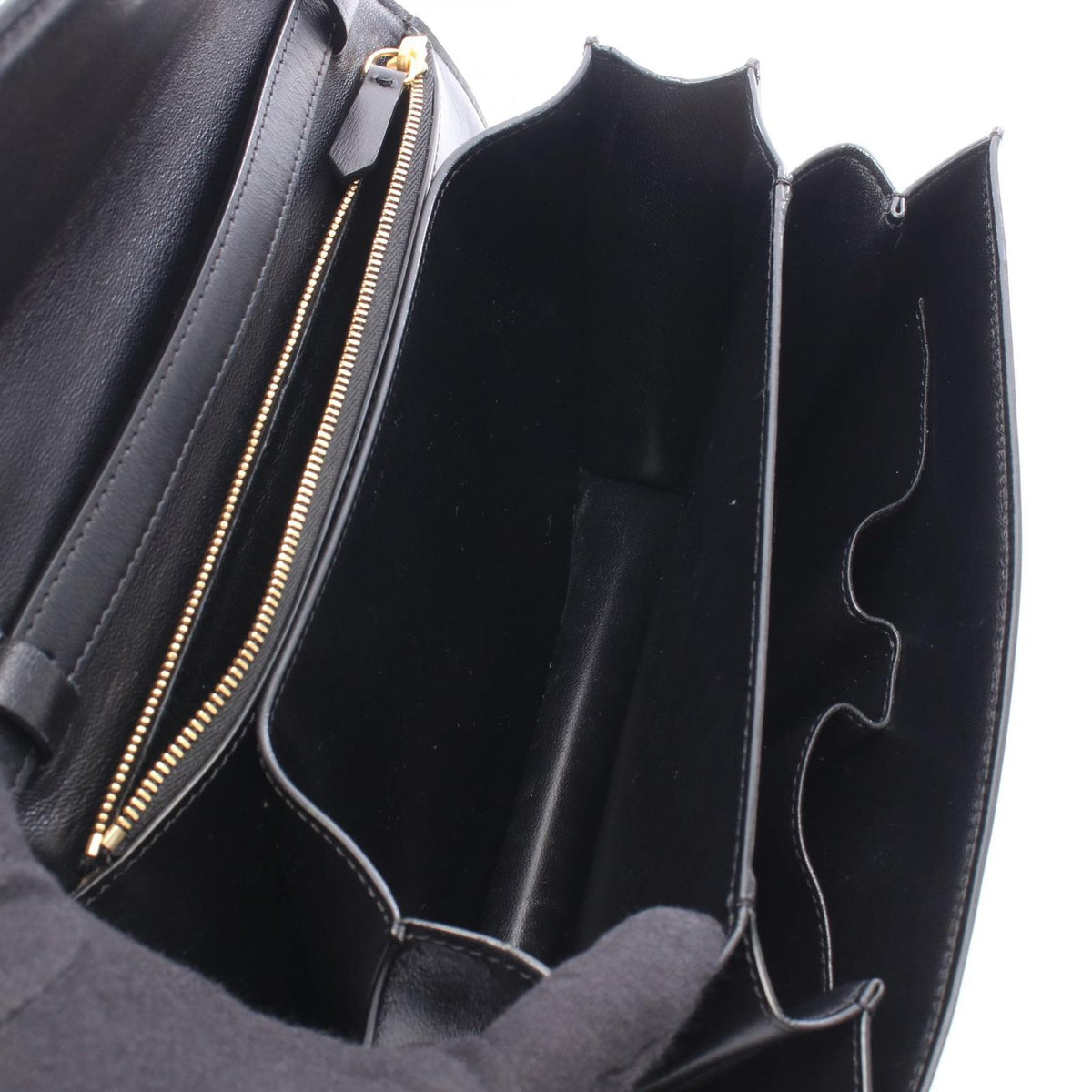 Celine Shoulder Bag Classic Box Black Leather — view 3